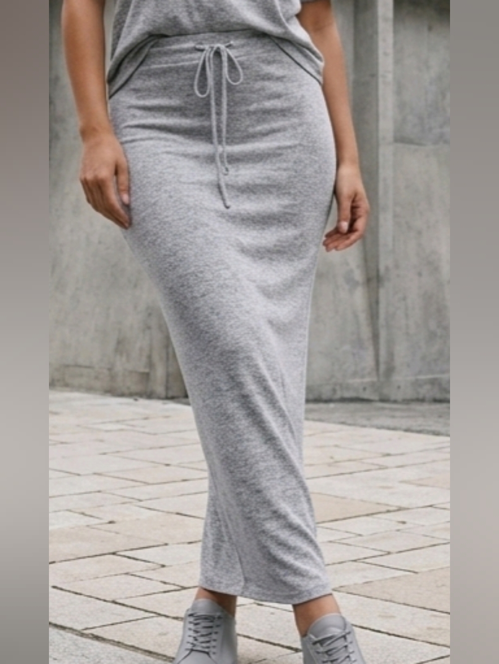 NWT Gibson Ultra Soft Rayon Blend Side Slit Maxi Skirt sz M